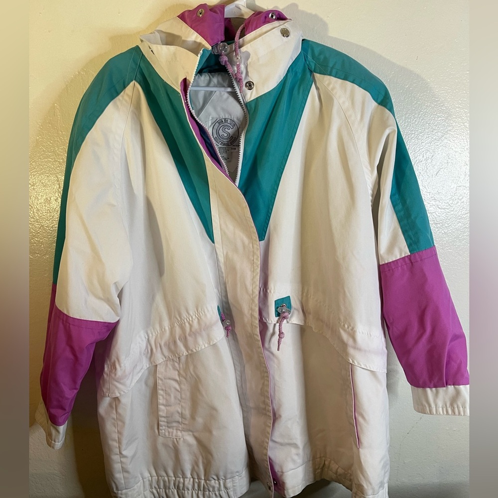 Be in the Current Scene Raincoat Jacket Vintage 22W XXL